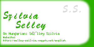 szilvia selley business card